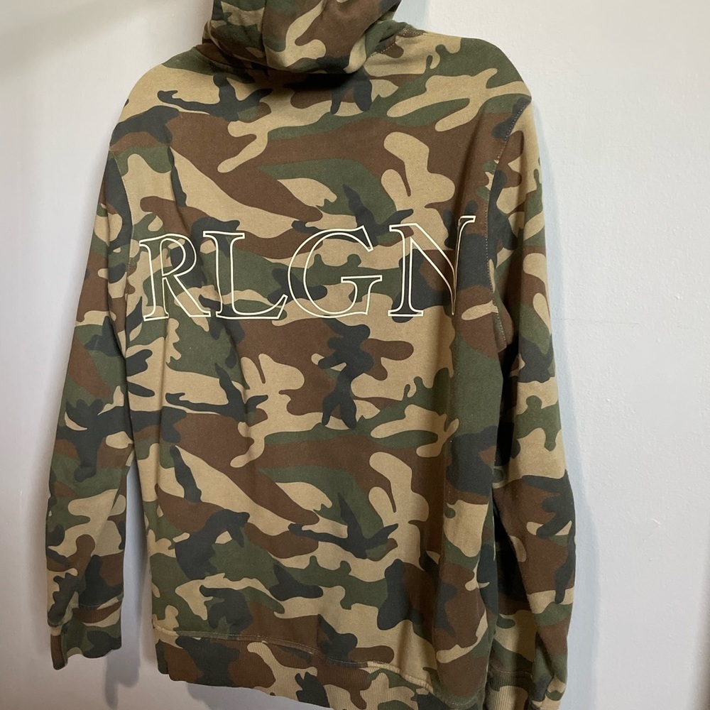 TRUE RELIGION Camo Zip Hoodie - Men’s Hoodies - Size M - Picture 2 of 6